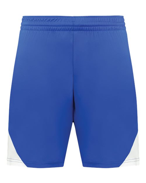 Augusta Sportswear Men's Step-Back Basketball Shorts - Royal/ White Front
