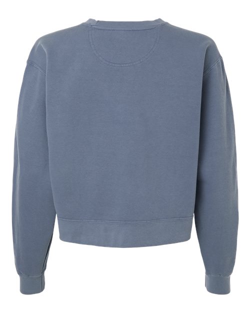 Comfort Colors Women's Garment-Dyed Mid-Length Crewneck Sweatshirt - Back