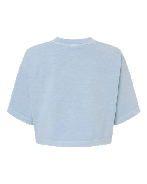 BELLA + CANVAS Women's Garment-Dyed Cropped Tee - Back