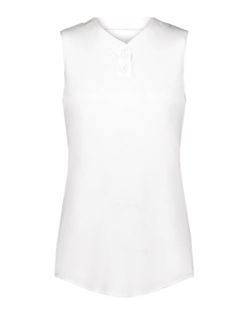 Augusta Sportswear Girls' Cutter Jersey - White Front