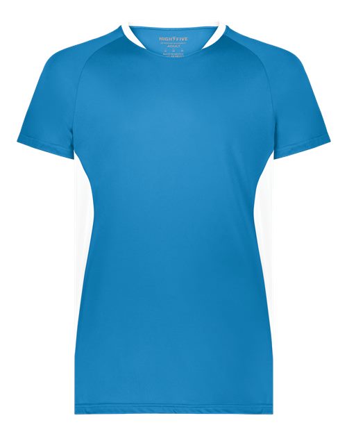 Augusta Sportswear Unisex Octane Soccer Jersey - Power Blue/ White Front
