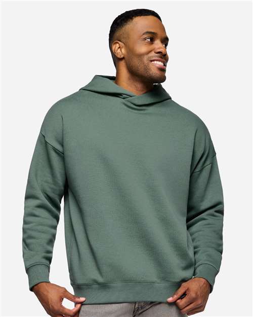 LAT Unisex Heavyweight Hoodie Sweatshirt - Model Front