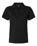 Devon & Jones Women's Motion Shadow Stripe Polo - Black Front