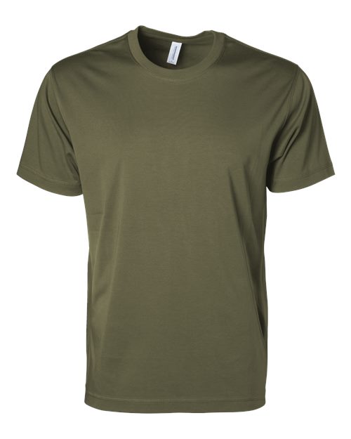 Independent Trading Co. Unisex Lux Heavyweight T-Shirt - Army Front