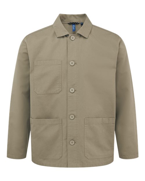 Artisan Collection by Reprime Unisex Utility 2.0 Chore Jacket - Stay Khaki Front
