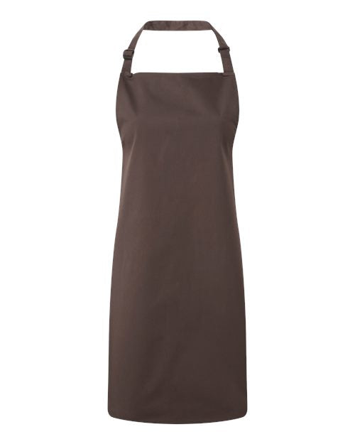 Artisan Collection by Reprime Recycled Bib Apron - Brown Front