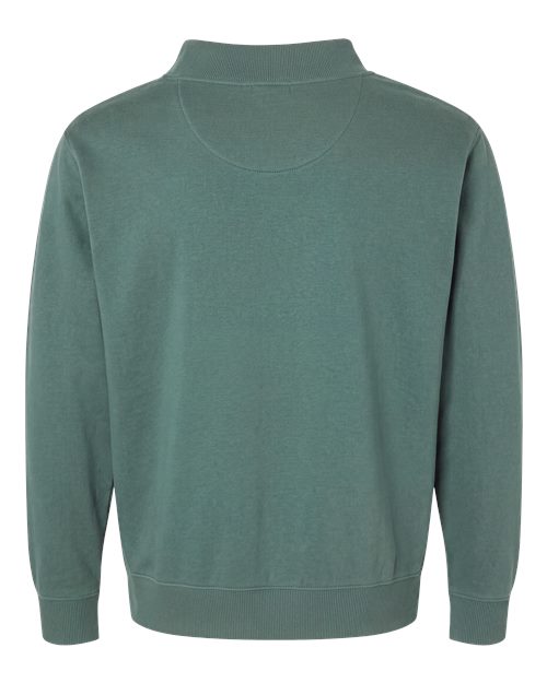 LAT Unisex Mock Neck Fleece Sweatshirt - Back