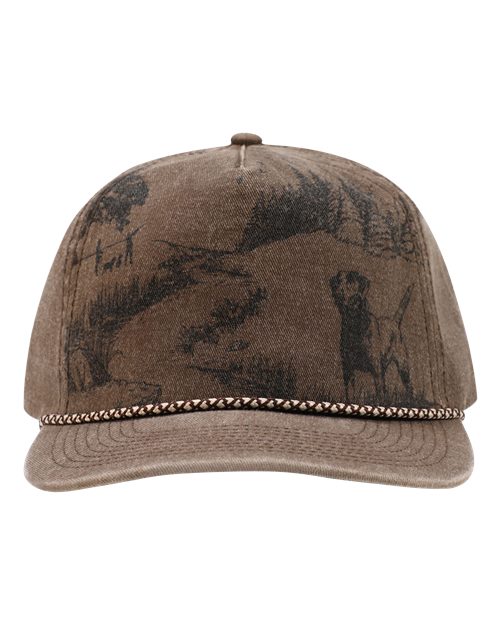 DRI DUCK Lab Nature Scene Cap - Dark Brown Front