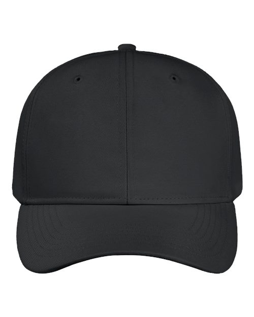 Valucap Poly Twill Cap - Black Front