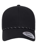 Retro Trucker Rope Cap - Black Front