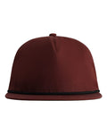 Imperial The Original Rope Five-Panel Cap - Black Cherry/ Black Front