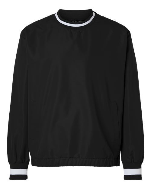 Shaka Wear Unisex Crewneck Windbreaker - Black Front