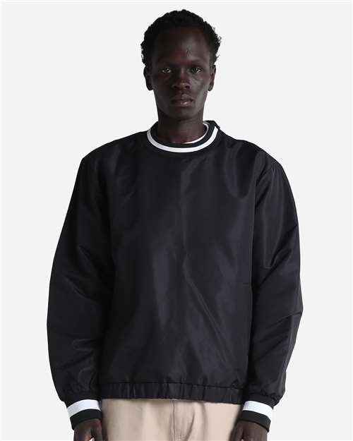 Shaka Wear Unisex Crewneck Windbreaker - Model Front