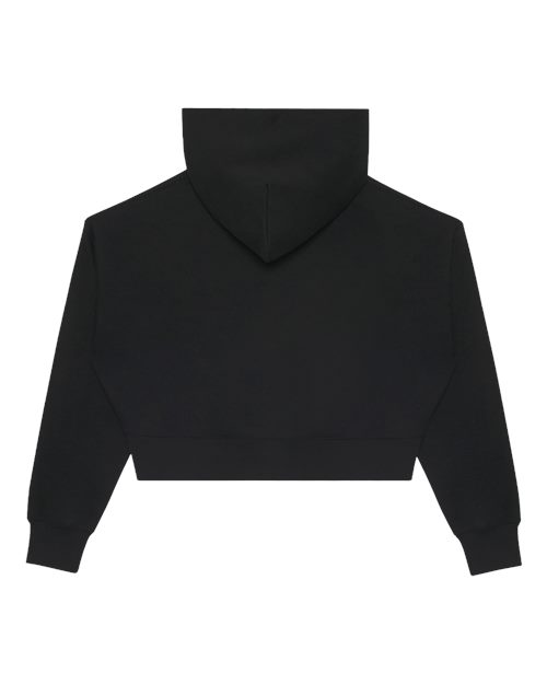 Lane Seven Women's Relaxed Cropped Full-Zip Hoodie Sweatshirt - Back