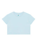 Lane Seven Women's Crop Tee - Baby Blue Front