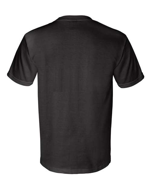 Bayside Unisex Union-Made Pocket T-Shirt - Back