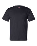 Unisex USA-Made Pocket T-Shirt - Navy Front