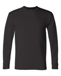 Bayside Unisex Union-Made Long Sleeve T-Shirt - Black Front