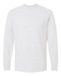 Unisex DryBlend® 50/50 Long Sleeve T-Shirt - Ash Front