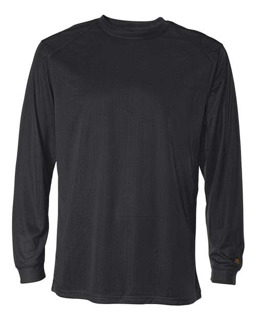 Badger Unisex B-Core Long Sleeve T-Shirt - Black Front