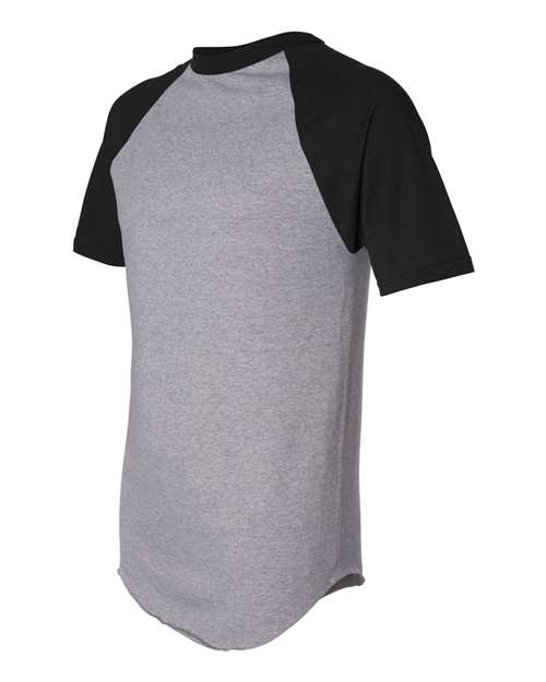 Augusta Sportswear Unisex Raglan Baseball Jersey - Side