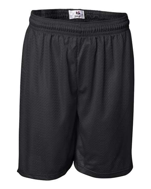 Badger Men's Pro Mesh 7" Shorts - Black Front