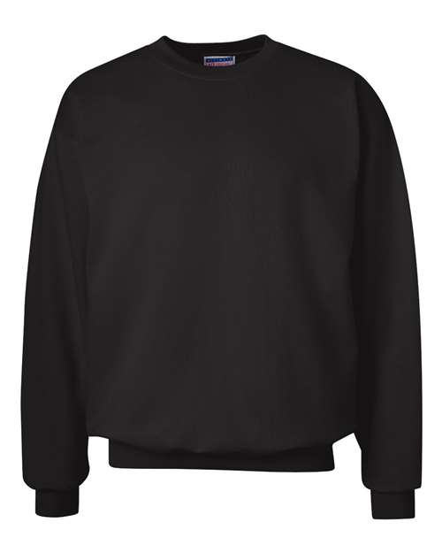 Unisex Ultimate Cotton® Crewneck Sweatshirt - Black Front