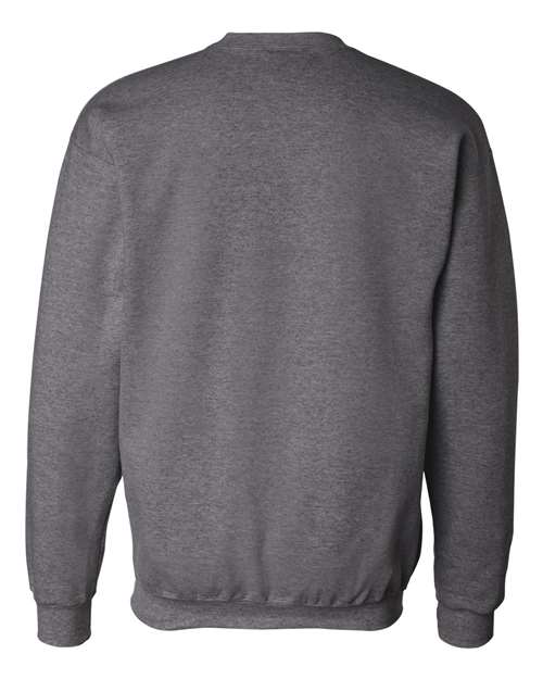 Unisex Ultimate Cotton® Crewneck Sweatshirt - Charcoal Heather Back