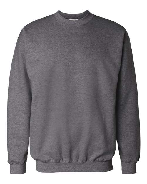 Unisex Ultimate Cotton® Crewneck Sweatshirt - Charcoal Heather Front