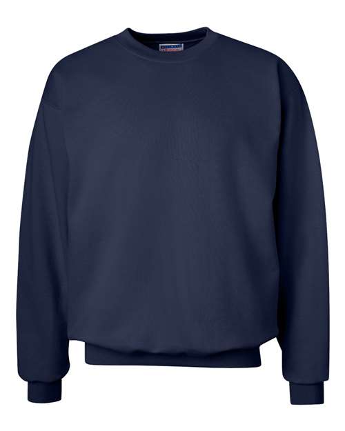 Unisex Ultimate Cotton® Crewneck Sweatshirt - Navy Front