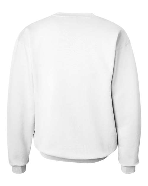 Unisex Ultimate Cotton® Crewneck Sweatshirt - White Back