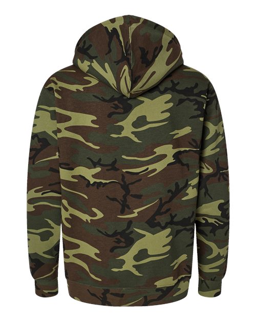 Code Five Unisex Camo Fleece Hoodie Sweatshirt - Back