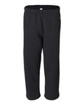 Badger Men's Open-Bottom Sweatpants - Black Front