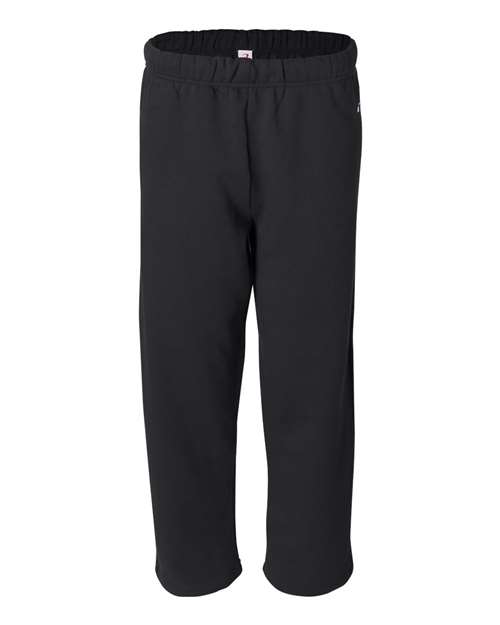 Badger Men's Open-Bottom Sweatpants - Black Front