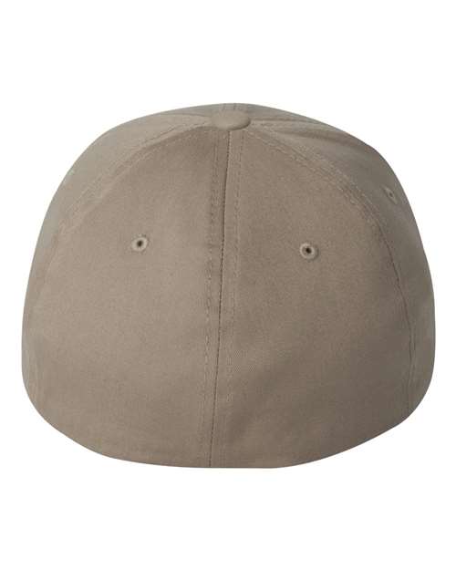 V-Flexfit® Cotton Twill Cap - Khaki Back