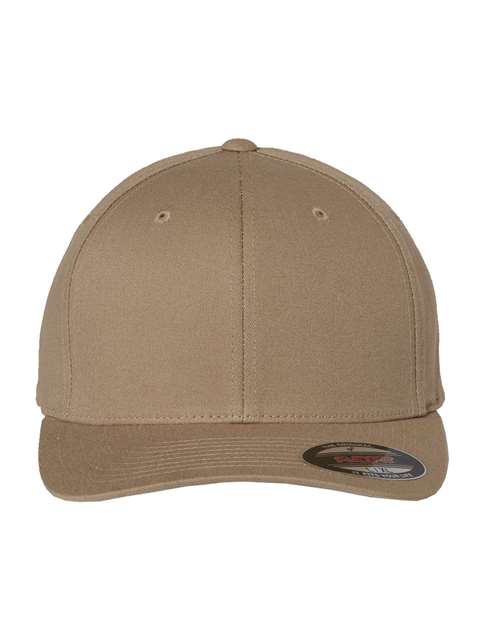 V-Flexfit® Cotton Twill Cap - Khaki Front
