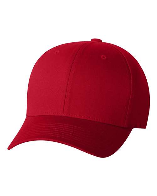 V-Flexfit® Cotton Twill Cap - Red Front