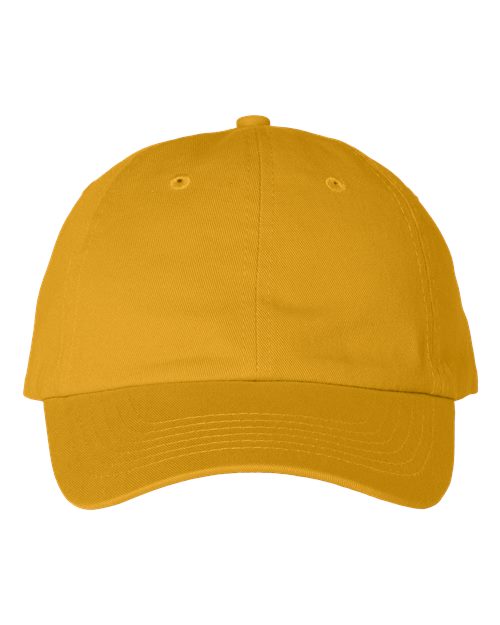 Bio-Washed Classic Dad Hat - Gold Front