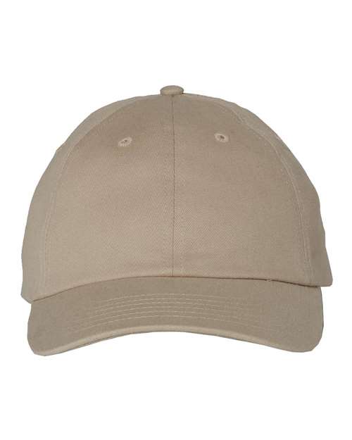 Valucap Brushed Twill Cap - Khaki Front