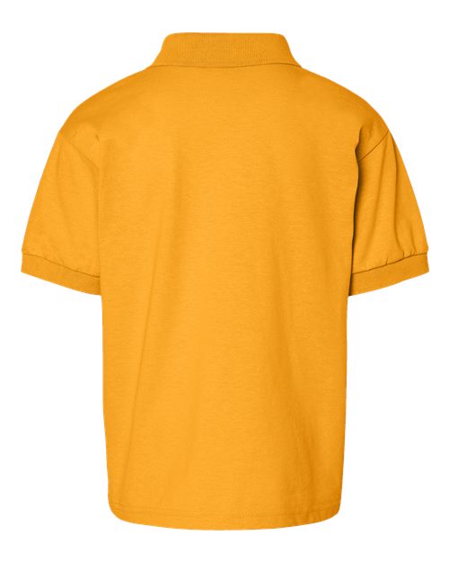 Youth DryBlend® Jersey Polo - Gold Back