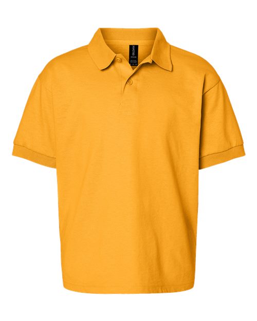 Youth DryBlend® Jersey Polo - Gold Front