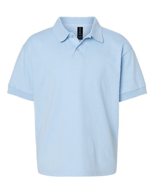 Youth DryBlend® Jersey Polo - Light Blue Front