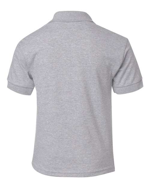 Youth DryBlend® Jersey Polo - Sport Grey Back