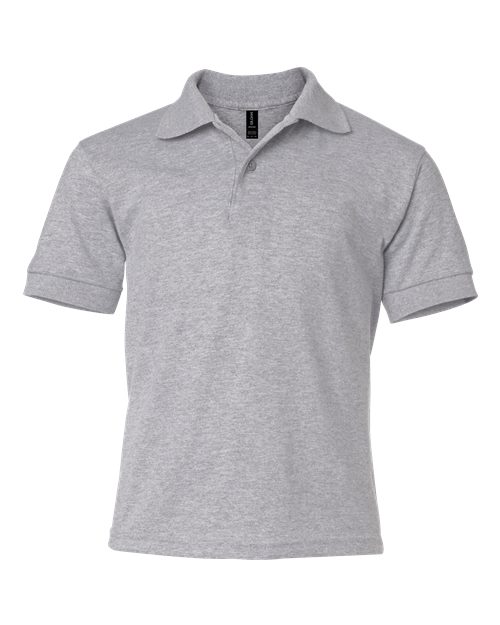 Youth DryBlend® Jersey Polo - Sport Grey Front