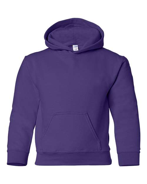 Youth Heavy Blend™ Hooded Sweatshirt - Purple Front