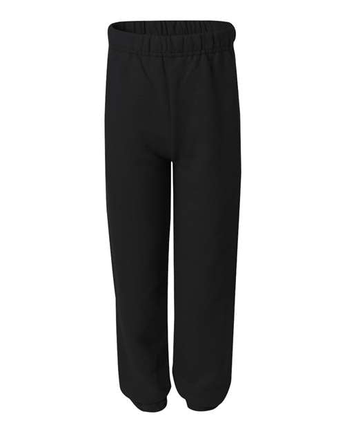 JERZEES Youth NuBlend® Sweatpants - Black Front