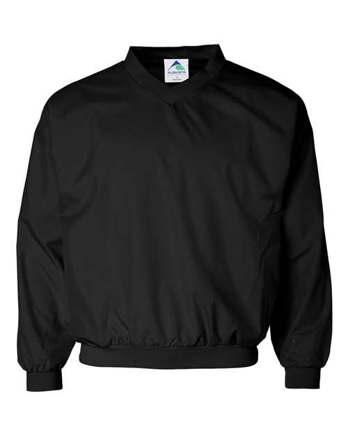 Augusta Sportswear Unisex Micro Poly Windshirt - Black Front