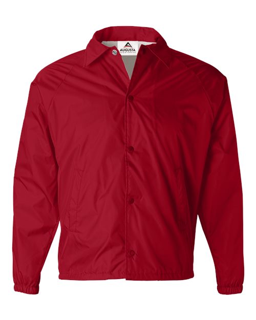 Augusta Sportswear Men's Coach's Jacket - Red Front