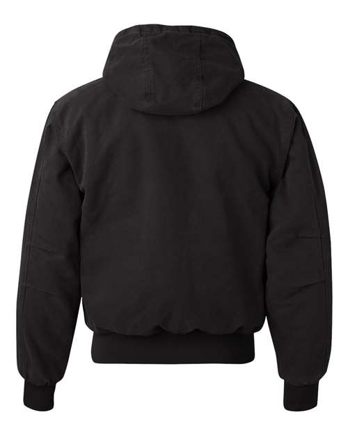 DRI DUCK Men's Tall Cheyenne Boulder Cloth™ Hooded Jacket with Tricot Quilt Lining - Back