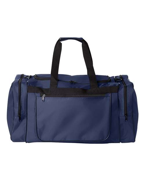 Augusta Sportswear 420-Denier Gear Bag - Navy Front